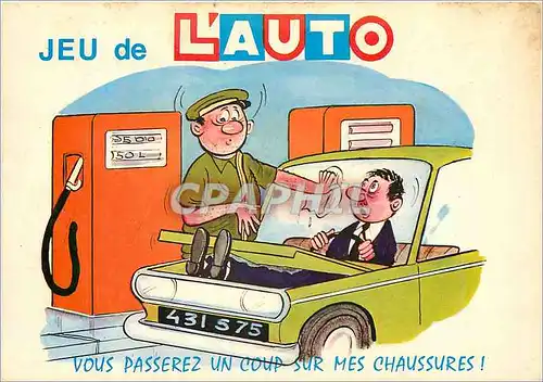 Moderne Karte Jeu de L'Auto