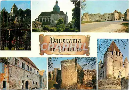 Cartes postales moderne Provins (Sene Marne) La Roseraie L'Eglise St Quirlace La Porte de Jouy la Grange aux dimes