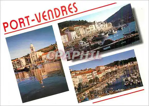 Cartes postales moderne Lumiere et Couleurs de la Cote Catalane Port Vendres Le port de peche et la plaisance