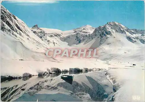 Cartes postales moderne Lac de Tignes 2100 m (Savoie) Le Lac et la Grande Motte (3656 m)