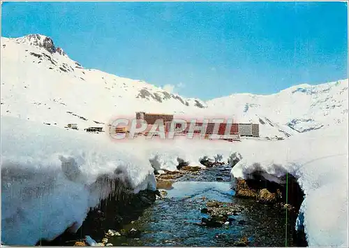 Cartes postales moderne Lac Tignes (Savoie) L'Unite Touristique et le Bec Rouge
