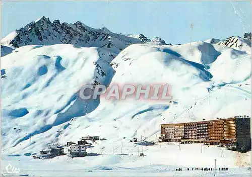 Moderne Karte Station du Lac Tigne (Savoie) Alt 2100 m la plus haute d'Europe les Armaillis