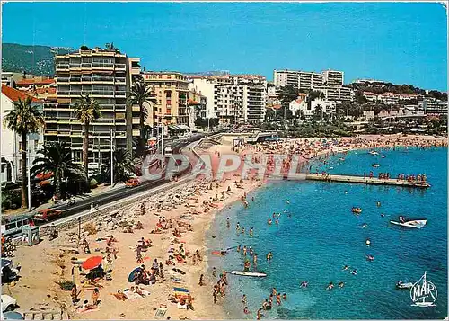 Moderne Karte La Cote d'Azur Toulon (Var) La Plus belle Rade d'Europe Plage