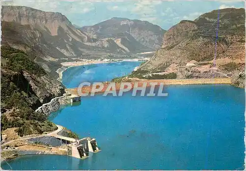 Cartes postales moderne Haute Vallee de la Durance Lac et Barrage de erre Poncon (Hautes Alpes) Vue aerienne amont en se