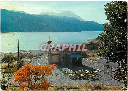 Cartes postales moderne Barrage de Serre Poncon (Hautes Alpes) Construit 120 m au dessus de l'ancien lit de la Durance