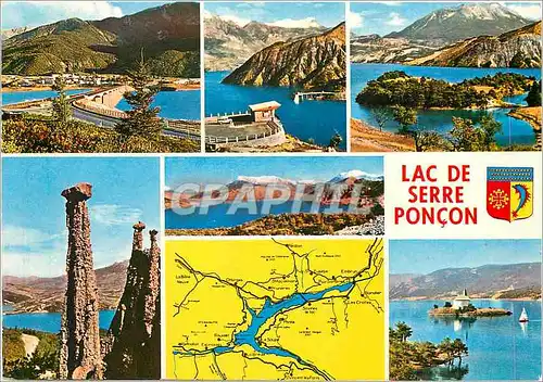 Cartes postales moderne Serre Poncon (Hautes Alpes) Pont de Savinet le Belvedere Baie des Clionnets Demoiselles Coiffes