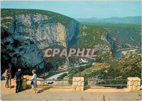 Cartes postales moderne Route des Gorges de l'Ardeche Le Belvedere du Serre de Tourre la nouvelle route touristique
