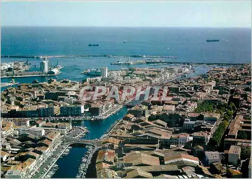 Cartes postales moderne Sete (Herault) Premier port de peche de la Mediterranee vue panoramiqe de la Staion sui ss'etlae