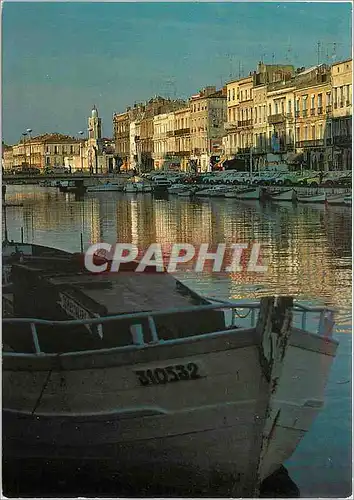 Moderne Karte Sete (Herault) Premier port de peche de la Mediterranee Qui Noel Guignon Longean le Canal