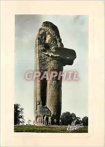 Moderne Karte Sezanne (Marne) Monument de Mondement commemoration de la Bataille de la Marne (Sept 1914) Milit