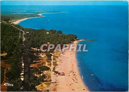 Moderne Karte Corse Ile de Beaute Paradis d'ete Solenzara Vue aerienne la plage