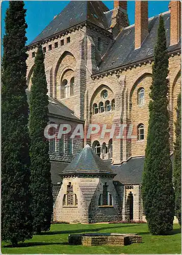 Moderne Karte Solesmes (Sarthe) Abbaye Saint Pierre La tour centrale et la bibliotheque