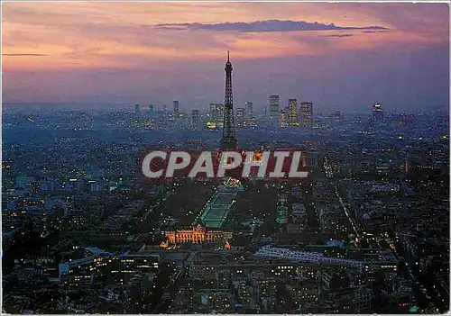 Cartes postales moderne Paris le nuit Panorama