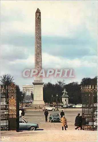 Cartes postales moderne Paris Derriere l'Obelsque de la Place de la Concorde