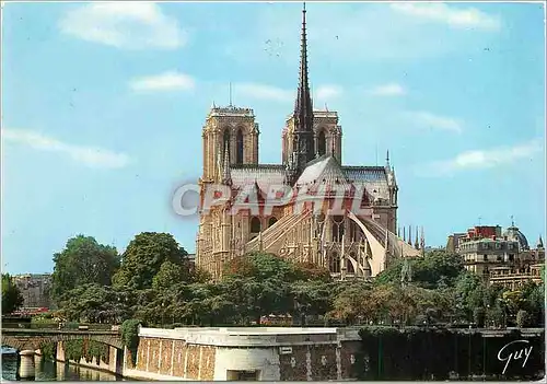 Cartes postales moderne Paris et ses Merveilles l'abside de la cathedrale N D (1163 1260)