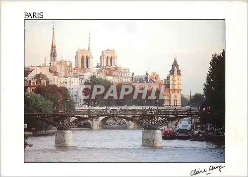 Moderne Karte Paris le Pont des Arts le Pont Neuf et l'Ile de la Cite