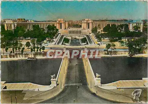 Cartes postales moderne Paris et ses Merveilles Le pont d'Iena et le Palais de Chaillot