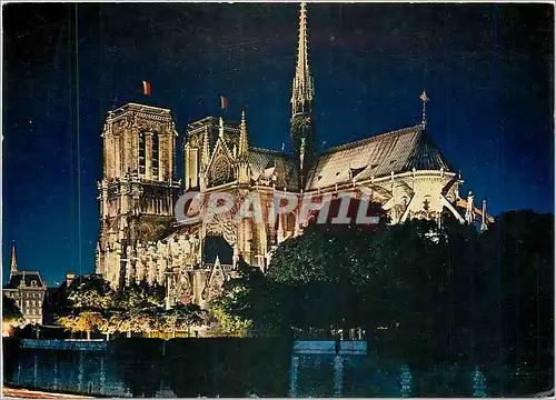 Cartes postales moderne Paris N D illuminee