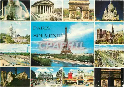 Cartes postales moderne Souvenir de Paris