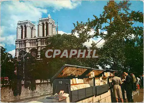 Moderne Karte Paris quai de Montebello de N D Bouquinistes