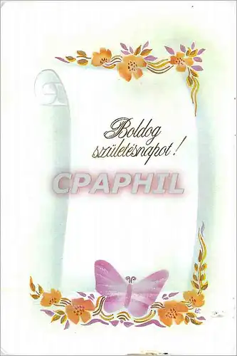 Cartes postales moderne Boldog sruletesnapot Papillon
