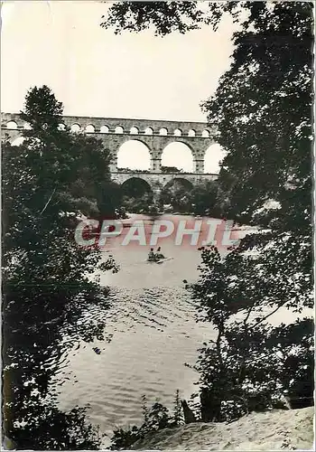 Moderne Karte Le Pont du Gard Aqueduc Romain Pedalo