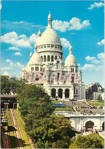 Moderne Karte Paris La Basilique du Sacre Coeur