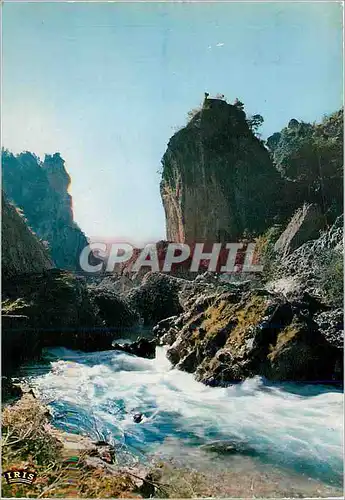 Cartes postales moderne Les Gorges du Tarn Le Pas de Soucy Le Diable poursuivi par Sainte Enimie