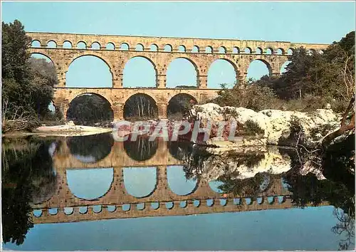 Moderne Karte Le Pont du Gard Aqueduc Romain