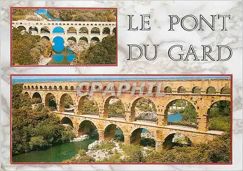 Moderne Karte Le Pont du Gard Construit en 19 avant JC