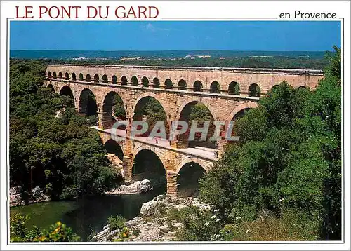 Cartes postales moderne Le Pont du Gard Chef d'ceuvre de l'architecture Romaine
