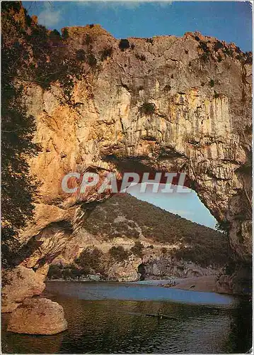 Cartes postales moderne Les Belles Images de l'Ardeche Le Pont d'Arc Dans un site unique au monde une arche naturelle