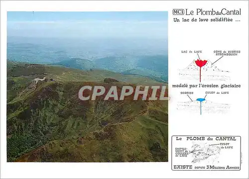 Cartes postales moderne Volcanisme en Auvergne Le Plomb du Cantal