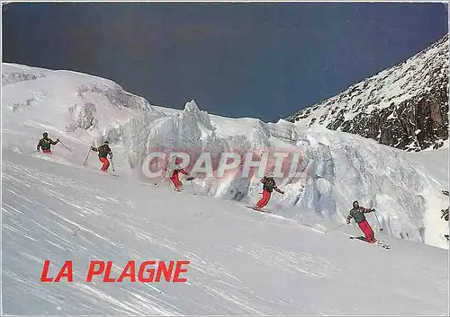 Moderne Karte La Plagne Savoie France