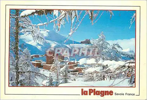 Moderne Karte La Plagne Savoie France