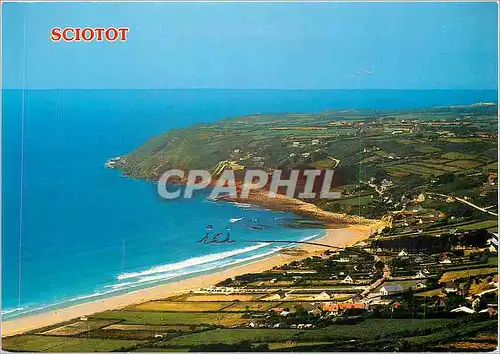 Cartes postales moderne Les Pieux Sciotot Manche Vue generale