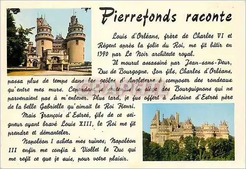 Moderne Karte Pierrefonds Oise L'histoire du chateau