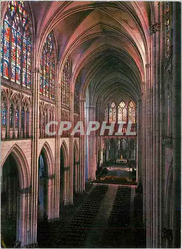 Moderne Karte Cathedrale de Troyes Aube La nef Das Munster von Troyes