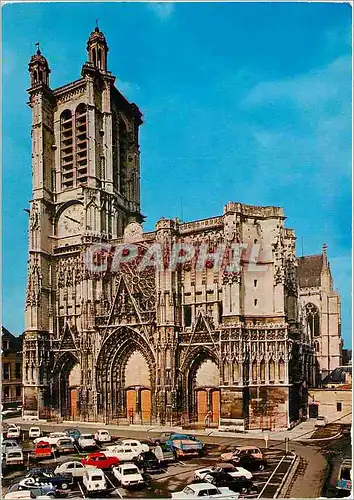 Moderne Karte Troyes Aube La Cathedrale