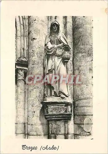 Cartes postales moderne Troyes Aube Eglise Sainte Madeleine Statue de Sainte Marthe