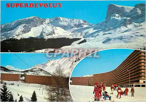 Moderne Karte Superdevoluy Hautes Alpes