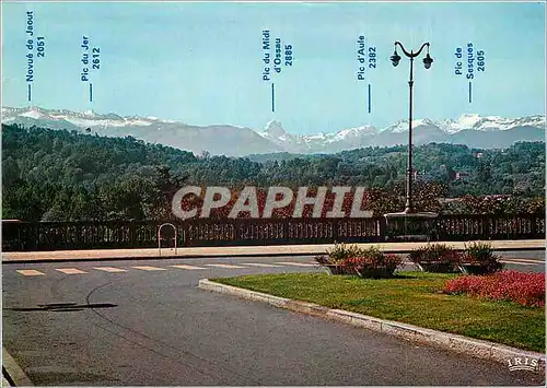 Cartes postales moderne Pau La chaine des Pyrenees prise du boulevard des Pyrenees