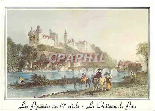 Moderne Karte Le Chateau de Pau