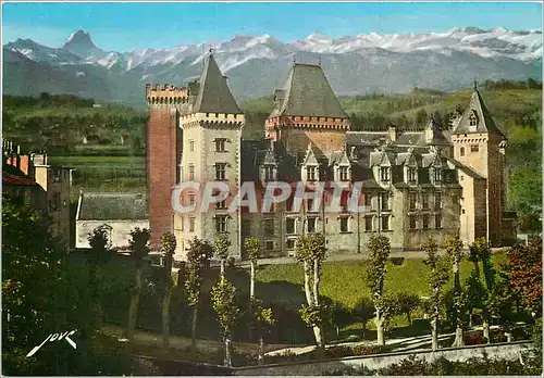 Cartes postales moderne Pau Le Chateau Henri IV et la chaine des Pyrenees