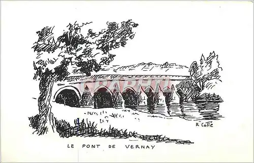 Moderne Karte Le Pont de Vernay