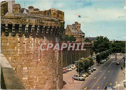 Cartes postales moderne La Cote d'Emeraude Saint Malo Cite Corsaire Les rempants de la Grande Porte et le Donjon