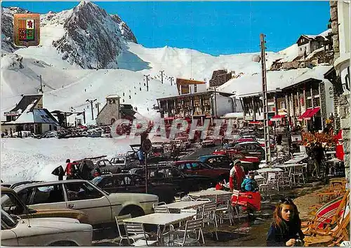 Cartes postales moderne Hautes Pyrenees La Mongie Vue sur la station la Chapelle et le Tourmalet