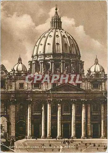 Cartes postales moderne Citta del Vaticano La facade de la Basilique de S Pierre