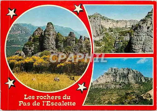 Cartes postales moderne Les environs de Lodeve Herault Les rochers du Pas de l'Escalette
