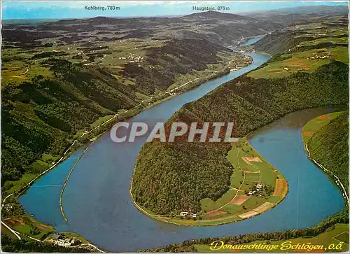 Cartes postales moderne Donauschlinge Schlogen mit Blick gegen Wesenufer